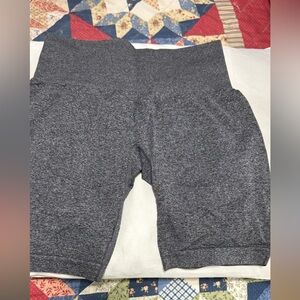 NVGTN Gray and Orange Bike Shorts Soft and Versatile